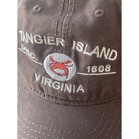 Jacobson Hat Company Tangier Island Virginia One Size Unisex Brown Baseball Cap - Picture 2 of 6
